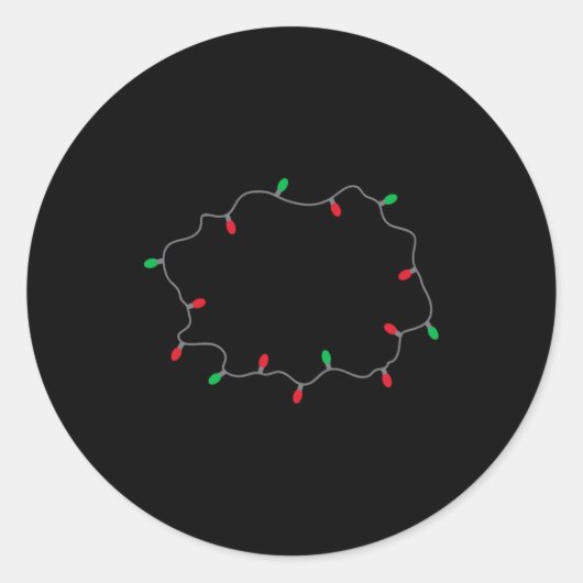 Lets Get Lit Funny Christmas Quote Ronde Sticker (Voorkant)