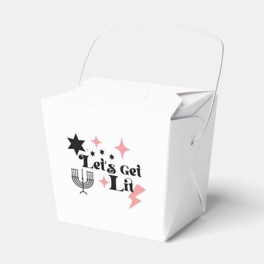 Let's Get Lit  gift box   Hanukkah gift box Bedankdoosjes (Voorkant Zijde)