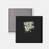 Let's Get Lit - Grappig Drink Christmas Light Gra Magneet (Voorkant / Achterkant)