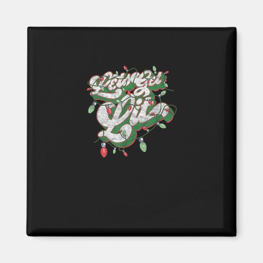 Let's Get Lit - Grappig Drink Christmas Light Gra Magneet (Voorkant)