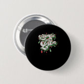 Let's Get Lit - Grappig Drink Christmas Light Gra Ronde Button 5,7 Cm (Voorkant /achterkant)
