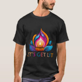Let's Get Lit Happy Diwali Festival Of Light  T-shirt (Voorkant)