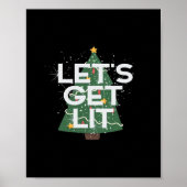 Let's Get Lit - Kerst Idee Essential Poster (Voorkant)