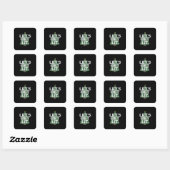 Let's Get Lit - Kerst Idee Essential Vierkante Sticker (Vel)