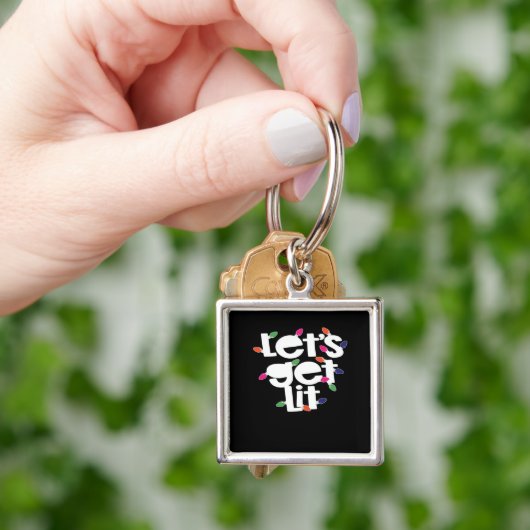 Let's Get Lit Light Bulbs Classic Sleutelhanger (Hand)