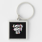 Let's Get Lit Light Bulbs Classic Sleutelhanger (Voorkant)