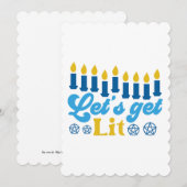 Let's Get Lit! Platte Wenskaart Kaart (Voorkant / Achterkant)