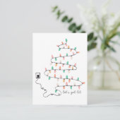 Lets Get Lit Quote Christmas Briefkaart (Staand voorkant)
