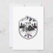 Let's Get Lit Tents Camping Classic Feestdagenkaart (Voorkant)