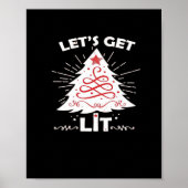 Let's Get Lit - Wit Essentieel Poster (Voorkant)