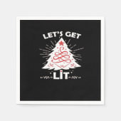 Let's Get Lit - Wit Essentieel Servet (Voorkant)