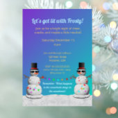 Let's Get Lit with Frosty Invitation Kaart