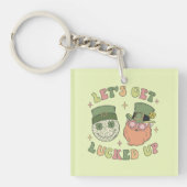Let's Get Lucked Up beroemd gemaakt door Funny Lep Sleutelhanger (Voorkant)