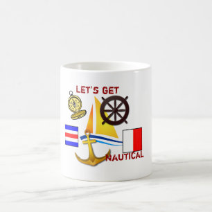 Let's get Nautical - koffiekopje Koffiemok