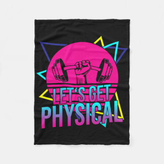 Lets Get Physical - Gym Fitness 80's Workout 2 Fleece Deken