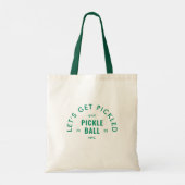 Let's Get Pickled Après Pickle Ball Green Handle Tote Bag (Achterkant)