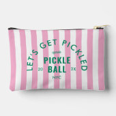 Let's Get Pickled Après Pickle Ball Pink Stripe Etui (Achterkant)