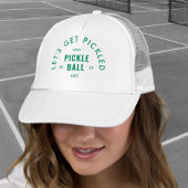 Let's Get Pickled Après Pickle Ball White Trucker Pet