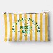 Let's Get Pickled Après Pickle Ball Yellow Stripe Etui (Achterkant)