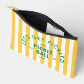 Let's Get Pickled Après Pickle Ball Yellow Stripe Etui (Open)