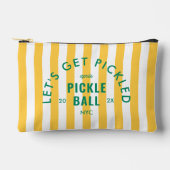 Let's Get Pickled Après Pickle Ball Yellow Stripe Etui (Voorkant)