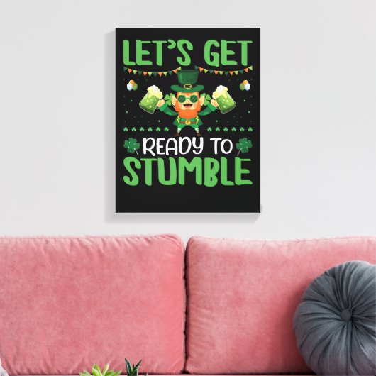 Let's Get Ready To Stumble Canvas Afdruk (Insitu (Woonkamer))