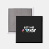 Let's Get Sendy 67 Ice Cream 7endy 6 7endy 67 Meme Magneet (Voorkant / Achterkant)