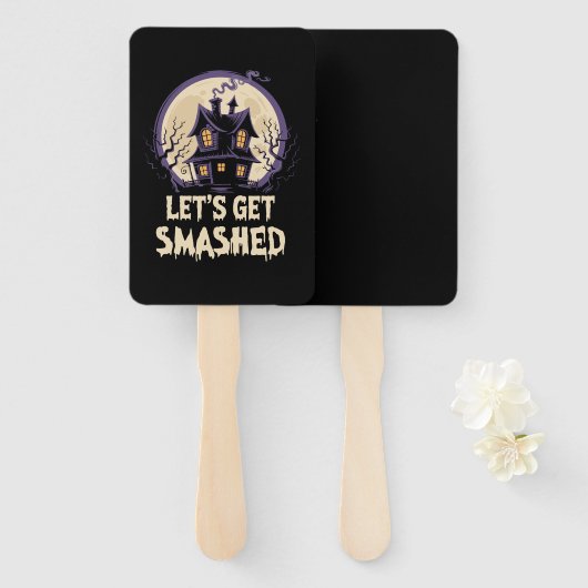 Let's Get Smashed Halloween Handwaaier (Voorkant en achterkant)