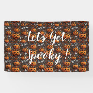 Let's Get Spooky beroemd gemaakt door Jack-O'-Lant Spandoek