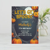 Let's Get Spooky Birthday Kaart (Staand voorkant)