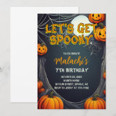 Let's Get Spooky Birthday Kaart (Voorkant / Achterkant)