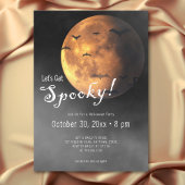 Let's Get Spooky Full Moon & Bats Halloween Party Kaart