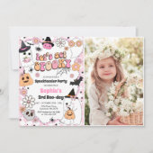 Let's Get Spooky Halloween 3rd Birthday Kaart (Voorkant)