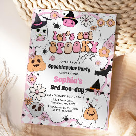Let's Get Spooky Halloween 3rd Birthday Kaart