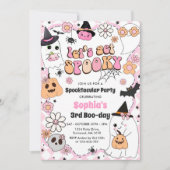 Let's Get Spooky Halloween 3rd Birthday Kaart (Voorkant)