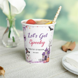 Let's Get Spooky Halloween Birthday Paper Cups Papieren Bekers