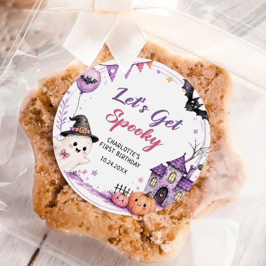 Let's Get Spooky Halloween Birthday Sticker