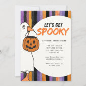 Let's Get Spooky Halloween Goose Costume Party  Kaart (Voorkant)