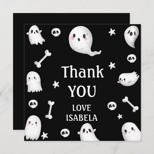  Let's Get Spooky,Halloween party Bedankkaart (Voorkant / Achterkant)