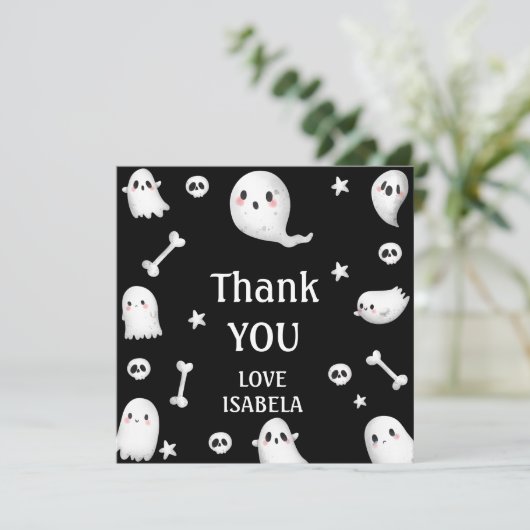  Let's Get Spooky,Halloween party Bedankkaart (Staand voorkant)