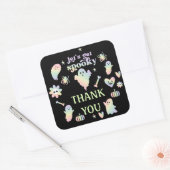 Let's Get Spooky,Halloween party  Vierkante Sticker (Envelop)