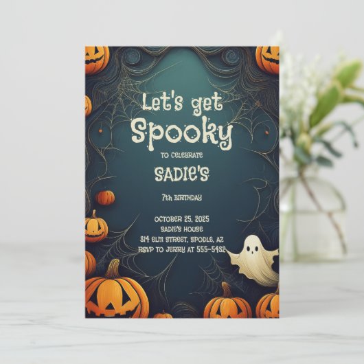 Let's Get Spooky Kaart (Staand voorkant)