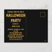 Let's Get Spooky - Schattige Monster Party Fun Feestdagenkaart (Achterkant)