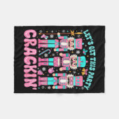 Let's Get This Party Crackin' Nutcracker Nk Christ Fleece Deken (Voorkant (Horizontaal))