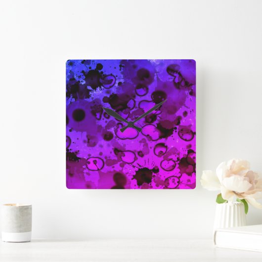 let's get to staining Wall Clock Vierkante Klok (Huis)