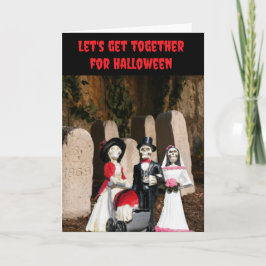 Let's get together for Halloween. Kaart