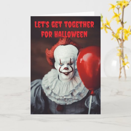 Let's get together for Halloween. Kaart (Gele Bloem)