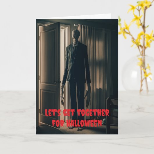 Let's get together for Halloween. Kaart (Gele Bloem)