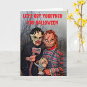 Let's get together for Halloween. Kaart (Gele Bloem)