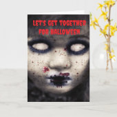 Let's get together for Halloween. Kaart (Gele Bloem)